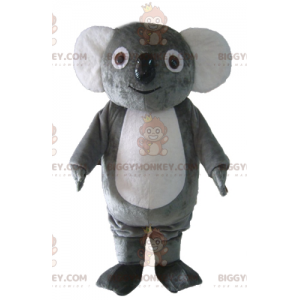 Soft Funny Plump Gray And White Koala Mascot Costume