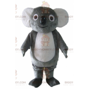 Soft Funny Plump Gray And White Koala Mascot Costume