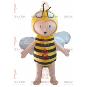 Kostým maskota chlapce BIGGYMONKEY™ Kostým žluté a černé včely