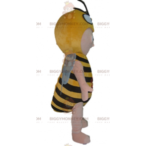 Boy BIGGYMONKEY™ Mascot Costume Yellow and Black Bee Costume -