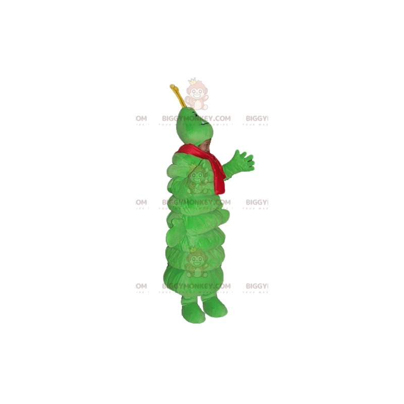 BIGGYMONKEY™ Costume da mascotte Bruco gigante verde con BIGGYMONKEY™ Costume da mascotte Bruco gigante verde con