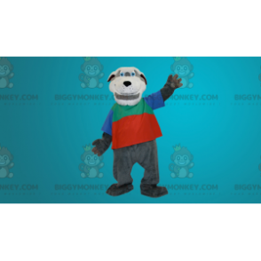Kostium maskotka szaro-biały pies BIGGYMONKEY™ - Maskotki dla psów - BIGGYMONKEY_038 - BiggyMonkey.com