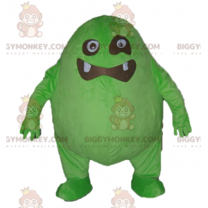 Divertente e originale costume mascotte grande mostro verde e
