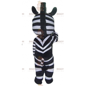 Blue Eyes zwart-wit zebra BIGGYMONKEY™ mascottekostuum -
