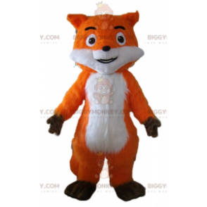 Bellissimo costume mascotte BIGGYMONKEY™ con volpe bianca e