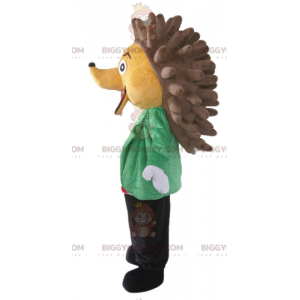 BIGGYMONKEY™ mascottekostuum van beige en bruine egel in