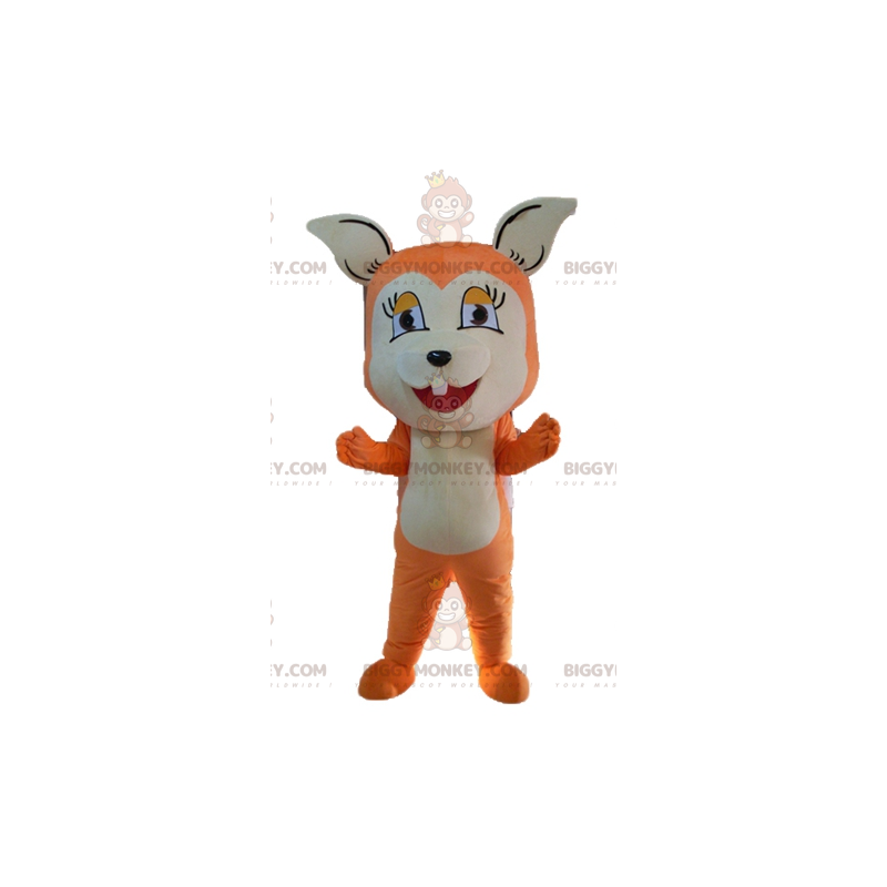 Traje de mascote BIGGYMONKEY™ bonito e cativante de raposa