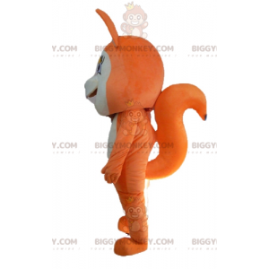 Cute and Endearing Orange and White Fox BIGGYMONKEY™ Mascot