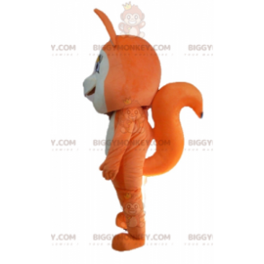 Cute and Endearing Orange and White Fox BIGGYMONKEY™ Mascot