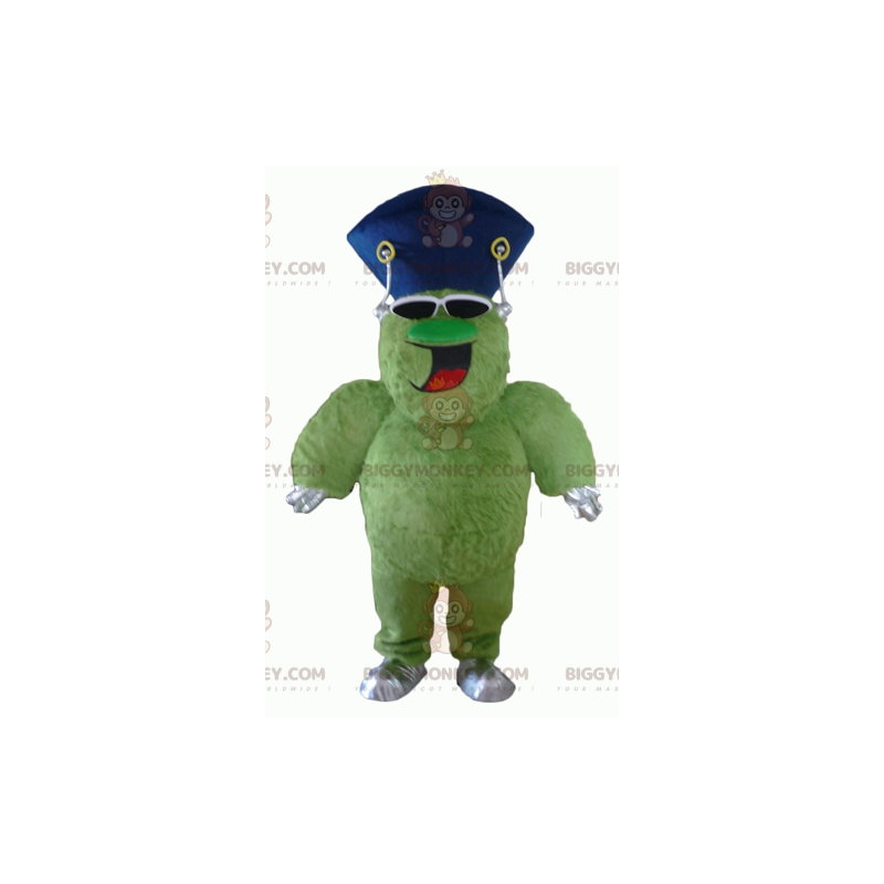 Costume de mascotte BIGGYMONKEY™ de monstre vert poilu et dodu Costume de mascotte BIGGYMONKEY™ de monstre vert poilu et dodu