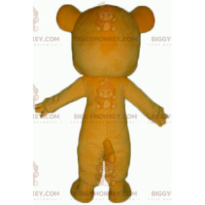 Veldig myk og søt gul og hvit teddybjørn BIGGYMONKEY™ maskotkostyme - Bjørn maskot - BIGGYMONKEY_03003 - BiggyMonkey.com