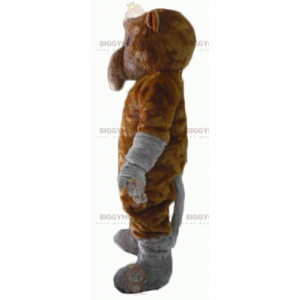 Traje de mascote de macaco chimpanzé marrom macio e peludo BIGGYMONKEY™