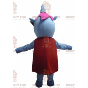 Blå och rosa flodhäst BIGGYMONKEY™ maskotdräkt med designerglasögon - Flodhästmaskotar - BIGGYMONKEY_03008 - BiggyMonkey.com