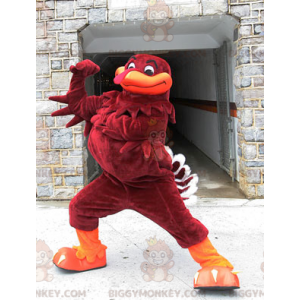 Brown and Orange Turkey BIGGYMONKEY™ Mascot Costume -