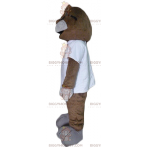 Brown and White Sea Lion Seal BIGGYMONKEY™ Mascot Costume -