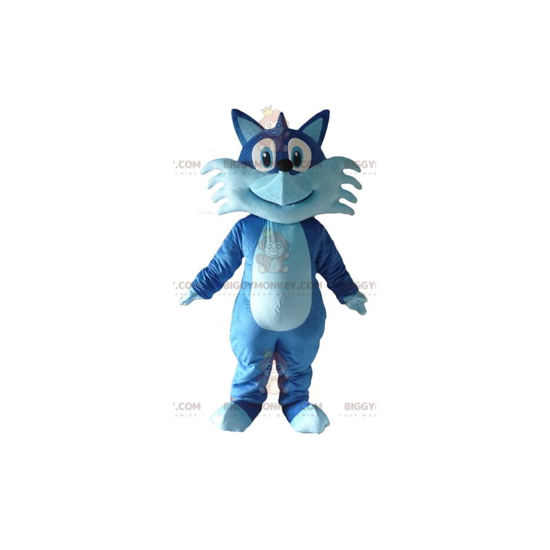 Schattig zeer glimlachend tweekleurig blauwe vos BIGGYMONKEY™ Schattig zeer glimlachend tweekleurig blauwe vos BIGGYMONKEY™