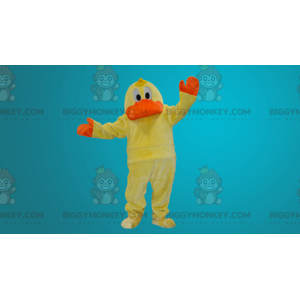 Costume de mascotte BIGGYMONKEY™ de canard jaune et orange -