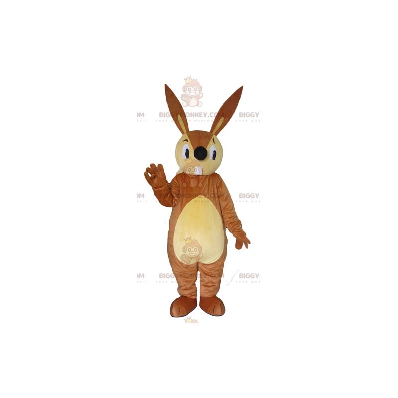 BIGGYMONKEY™ stor brun och beige kaninmaskotdräkt - BiggyMonkey BIGGYMONKEY™ stor brun och beige kaninmaskotdräkt - BiggyMonkey