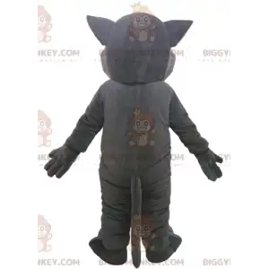 Kostým maskota BIGGYMONKEY™ Velká šedá a růžová kočka se