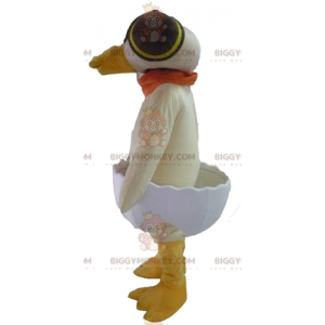Costume de mascotte BIGGYMONKEY™ de canard beige dans une