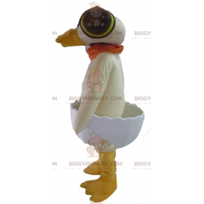 Beige Duck in Eggshell BIGGYMONKEY™ Mascot Costume –