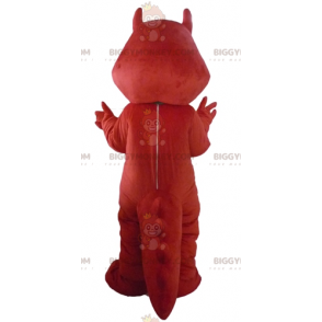 Krokodilledinosaur rødsvin BIGGYMONKEY™ maskotkostume -
