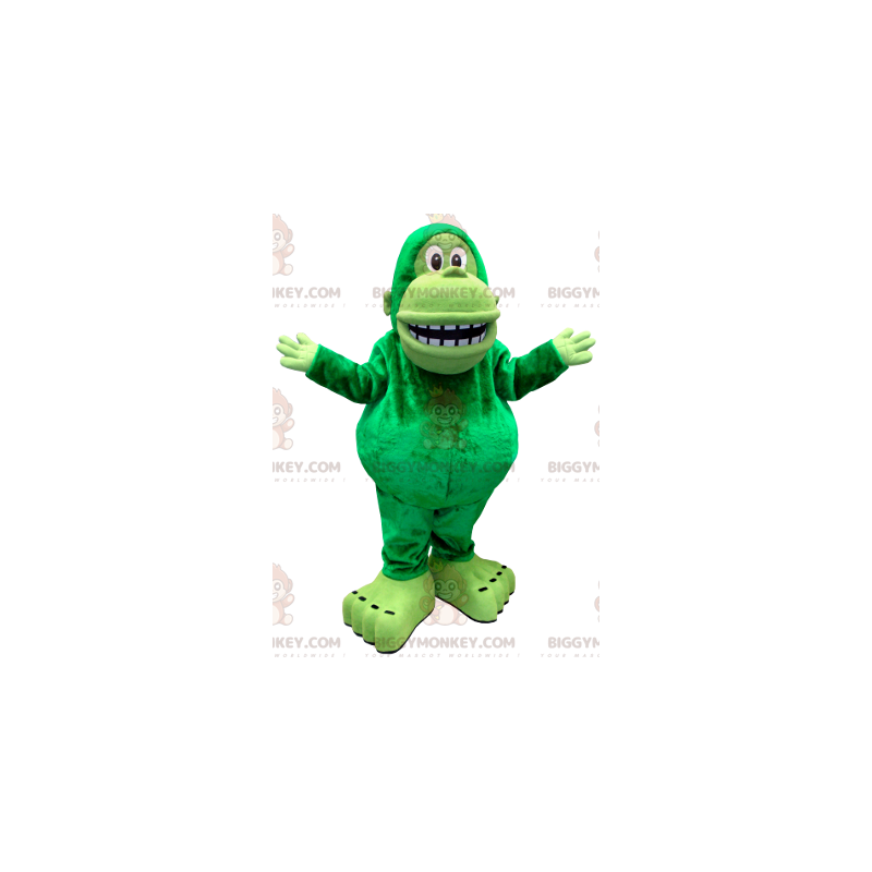 Fantasia de mascote de macaco verde gigante BIGGYMONKEY™ – Fantasia de mascote de macaco verde gigante BIGGYMONKEY™ –