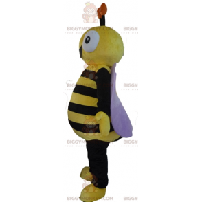 Costume da mascotte BIGGYMONKEY™ ape nera e gialla molto