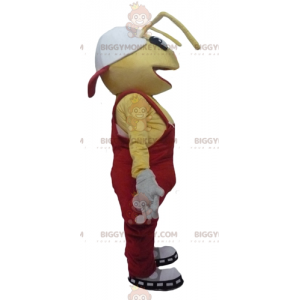BIGGYMONKEY™ Maskotkostume Gule myrer med røde overalls - Myr maskoter - BIGGYMONKEY_03034 - BiggyMonkey.com