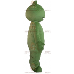 Costume mascotte BIGGYMONKEY™ rana verde molto sorridente -