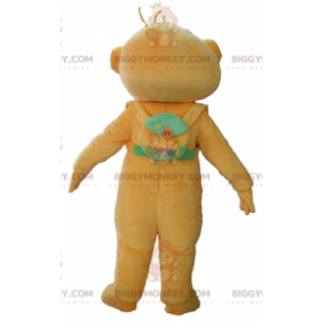 Fantasia de mascote BIGGYMONKEY™ de rã criatura laranja muito