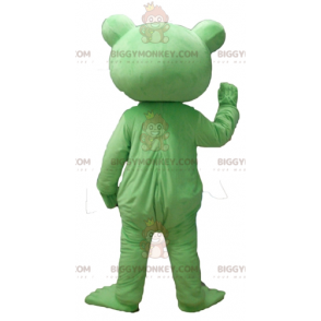 Disfraz de mascota BIGGYMONKEY™ de rana verde muy sonriente - Mascotas de rana - BIGGYMONKEY_03044 - BiggyMonkey.com