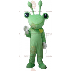 BIGGYMONKEY™ Sehr lustiges grünes Frosch-Maskottchen-Kostüm mit