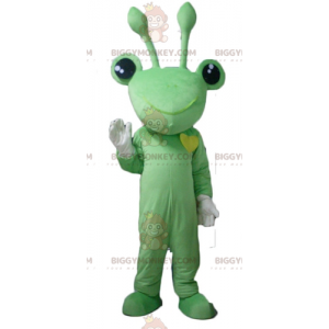 BIGGYMONKEY™ Very Funny Green Frog Mascot Costume with Antennae