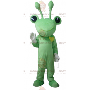 BIGGYMONKEY™ Disfraz de mascota de rana verde muy divertido con antenas - Mascotas de rana - BIGGYMONKEY_03045 - BiggyMonkey.com