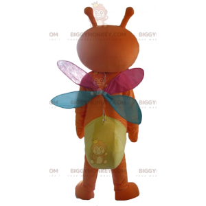 Oranje en gele vlinder BIGGYMONKEY™ mascottekostuum met
