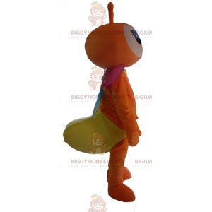 Oranje en gele vlinder BIGGYMONKEY™ mascottekostuum met