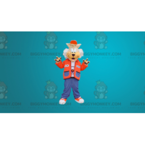 Χαριτωμένη στολή μασκότ του Wolf BIGGYMONKEY™ ντυμένη ως έφηβος