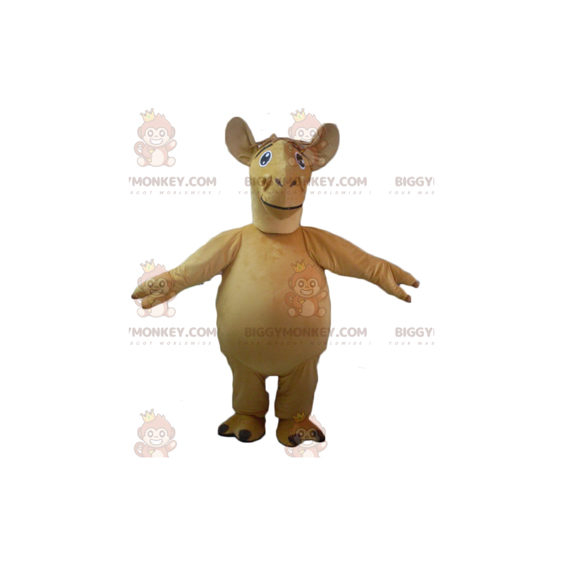 Giant Beige Dromedary Camel BIGGYMONKEY™ Maskotdräkt -