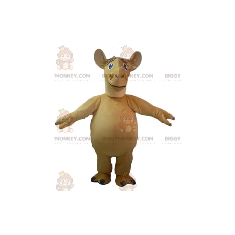 Kæmpe beige Dromedar Camel BIGGYMONKEY™ maskotkostume - Kæmpe beige Dromedar Camel BIGGYMONKEY™ maskotkostume -