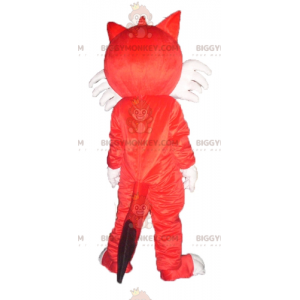 BIGGYMONKEY™ Blue Eyed Red and White Fox Mascot Costume -