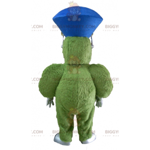 Mycket leende hårig fylligt grönt monster BIGGYMONKEY™ maskotdräkt - Monster maskot - BIGGYMONKEY_03060 - BiggyMonkey.com