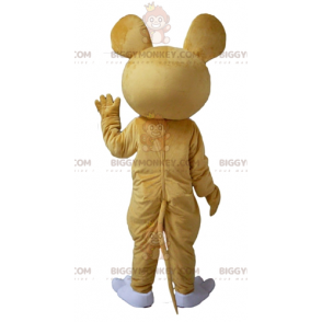 Costume de mascotte BIGGYMONKEY™ de souris de lapin marron et blanc - Mascotte de lapins - BIGGYMONKEY_03061 - BiggyMonkey.com
