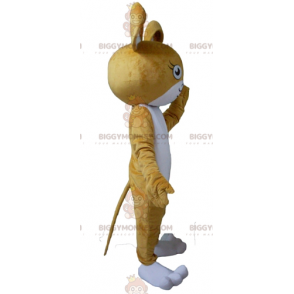 Costume de mascotte BIGGYMONKEY™ de souris de lapin marron et blanc - Mascotte de lapins - BIGGYMONKEY_03061 - BiggyMonkey.com