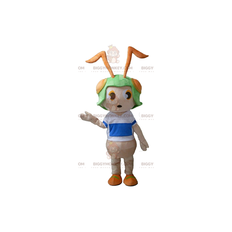 BIGGYMONKEY™ Maskottchen-Kostüm mit rosafarbener Ameise und BIGGYMONKEY™ Maskottchen-Kostüm mit rosafarbener Ameise und