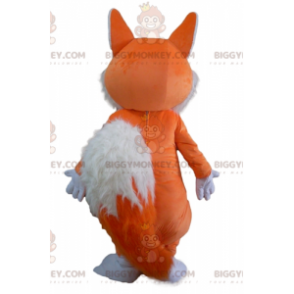 BIGGYMONKEY™ pehmeä ja karvainen oranssin ja valkoisen ketun