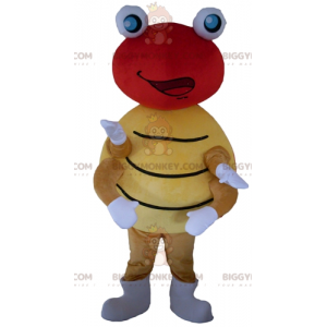 Kostým maskota BIGGYMONKEY™ s červenými a žlutými puntíky