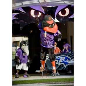 Black and Orange Crow BIGGYMONKEY™ Mascot Costume -