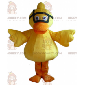 BIGGYMONKEY™ Disfraz de mascota de pato amarillo y naranja con