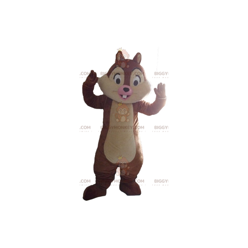 BIGGYMONKEY™ Tic or Tac Famous Cartoon Squirrel Mascot Costume